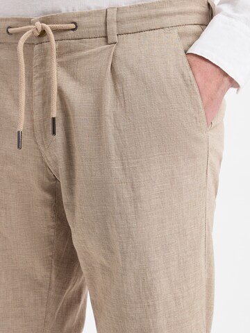 bugatti Slimfit Broek in Beige