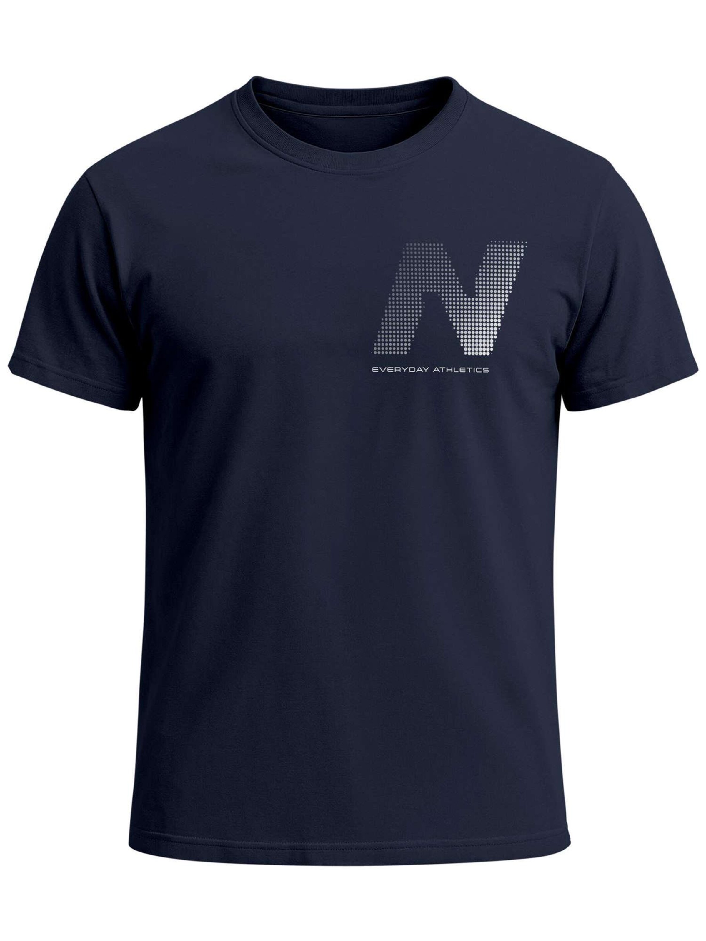 Neverless Shirt 'Halftone'‌‌‌‌‌‌ in Blau: Vorderseite