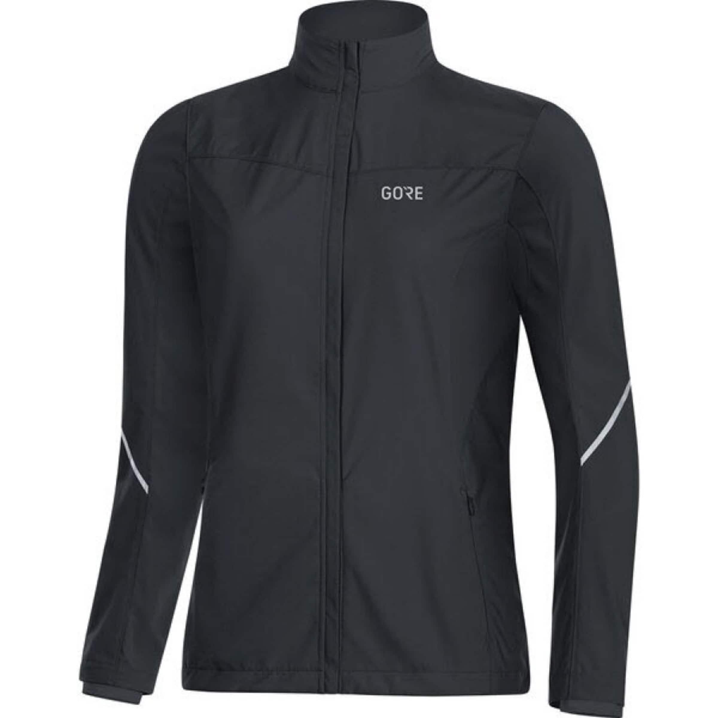 GORE WEAR Athletic Jacket in Black: front