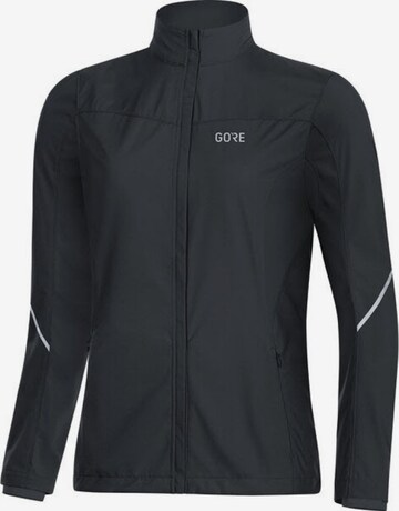 GORE WEAR Athletic Jacket in Black: front