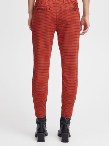 ICHI - Slimfit Pantalón chino 'KATE' en rojo