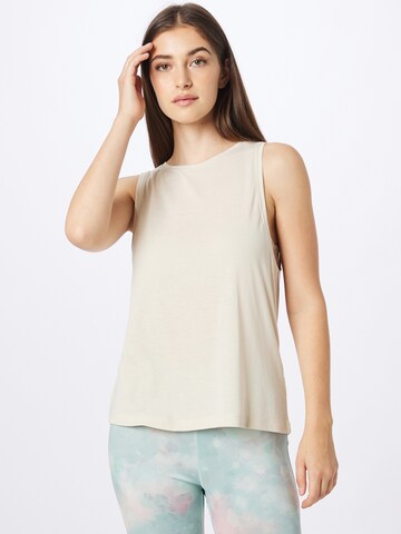 ONLY PLAY Sporttop 'FREI' in Beige: voorkant