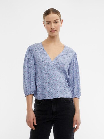 Camicia da donna di OBJECT in blu: frontale