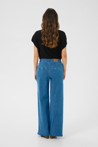 Cream Wide Leg Jeans 'Visti' i blå