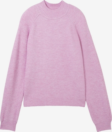 TOM TAILOR DENIM Sweater in Purple: front