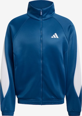 ADIDAS SPORTSWEAR - Sudadera con cremallera deportiva 'Stadium' en azul: frente