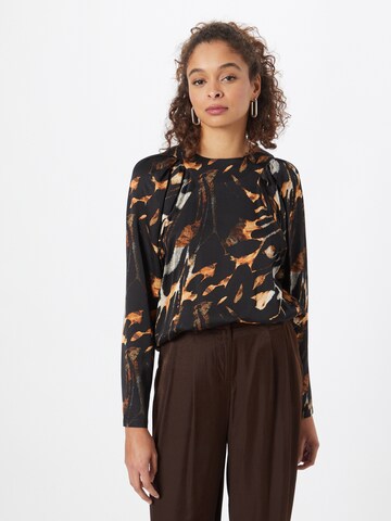 Copenhagen Muse Blouse 'BELMA' in Zwart: voorkant