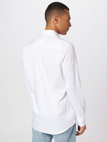 ETERNA Slim fit Button Up Shirt in White