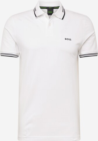 BOSS Тениска 'Paul' в бяло: отпред