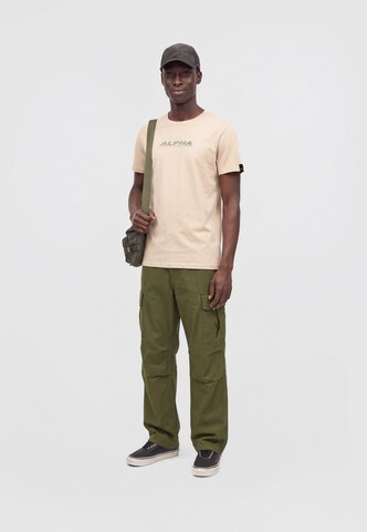 T-Shirt ALPHA INDUSTRIES en beige