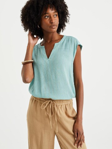 WE Fashion Bluza | zelena barva: sprednja stran