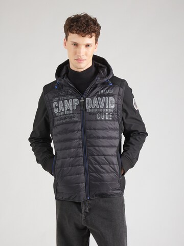 CAMP DAVID Between-Season Jacket in Black: front
