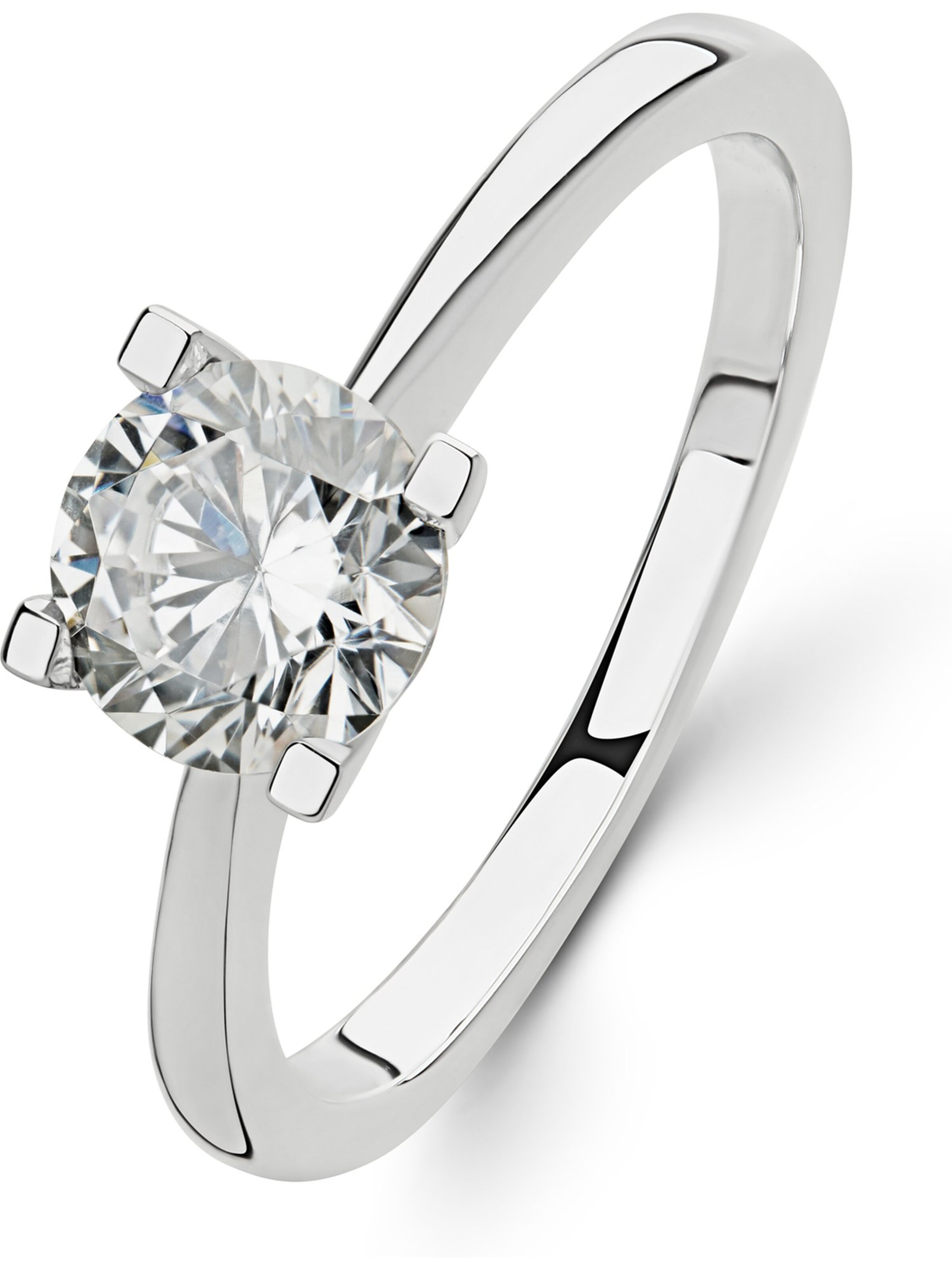 CHRIST Ring in Weiß: Vorderseite