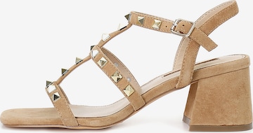 CAFè NOIR Décolleté in Braun: Vorderseite