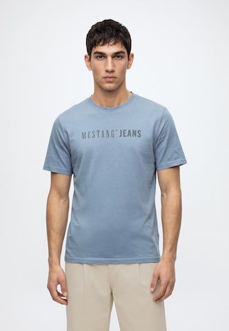 MUSTANG Μπλουζάκι 'AUSTIN' σε μπλε: μπροστά