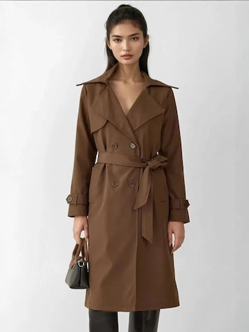 Manteau mi-saison 'Trenchcoats' Bigdart en marron : devant