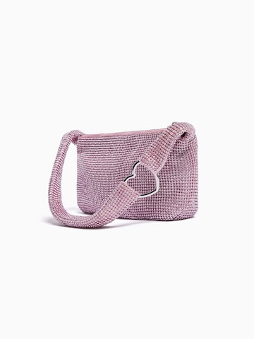 BershkaRučna torbica - roza boja
