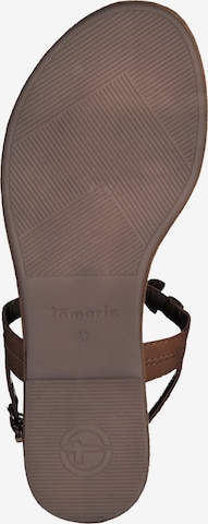 TAMARIS T-Bar Sandals in Brown