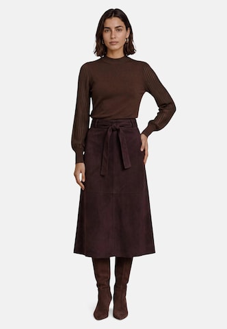 zero Pullover in Braun