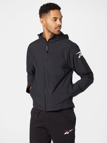 Reebok Sportjacke in Schwarz: predná strana