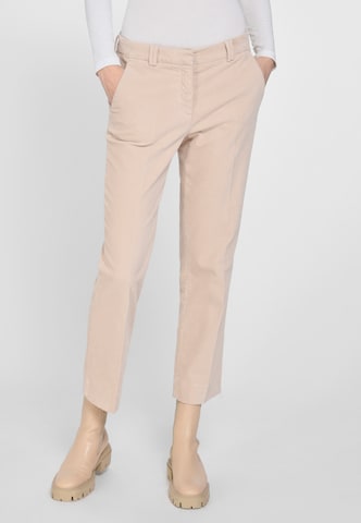 DAY.LIKE Regular Pleated Pants in Beige: front