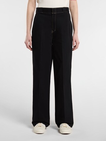 DICKIES Loosefit Chino 'Riverbend' in Zwart: voorkant