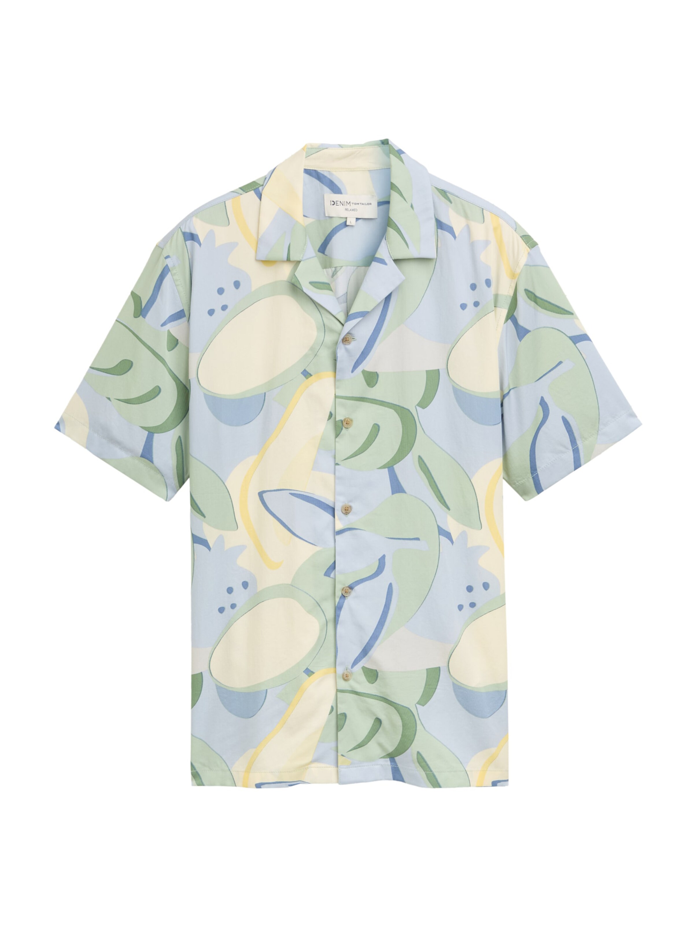 TOM TAILOR DENIM Regular fit Риза в синьо: отпред