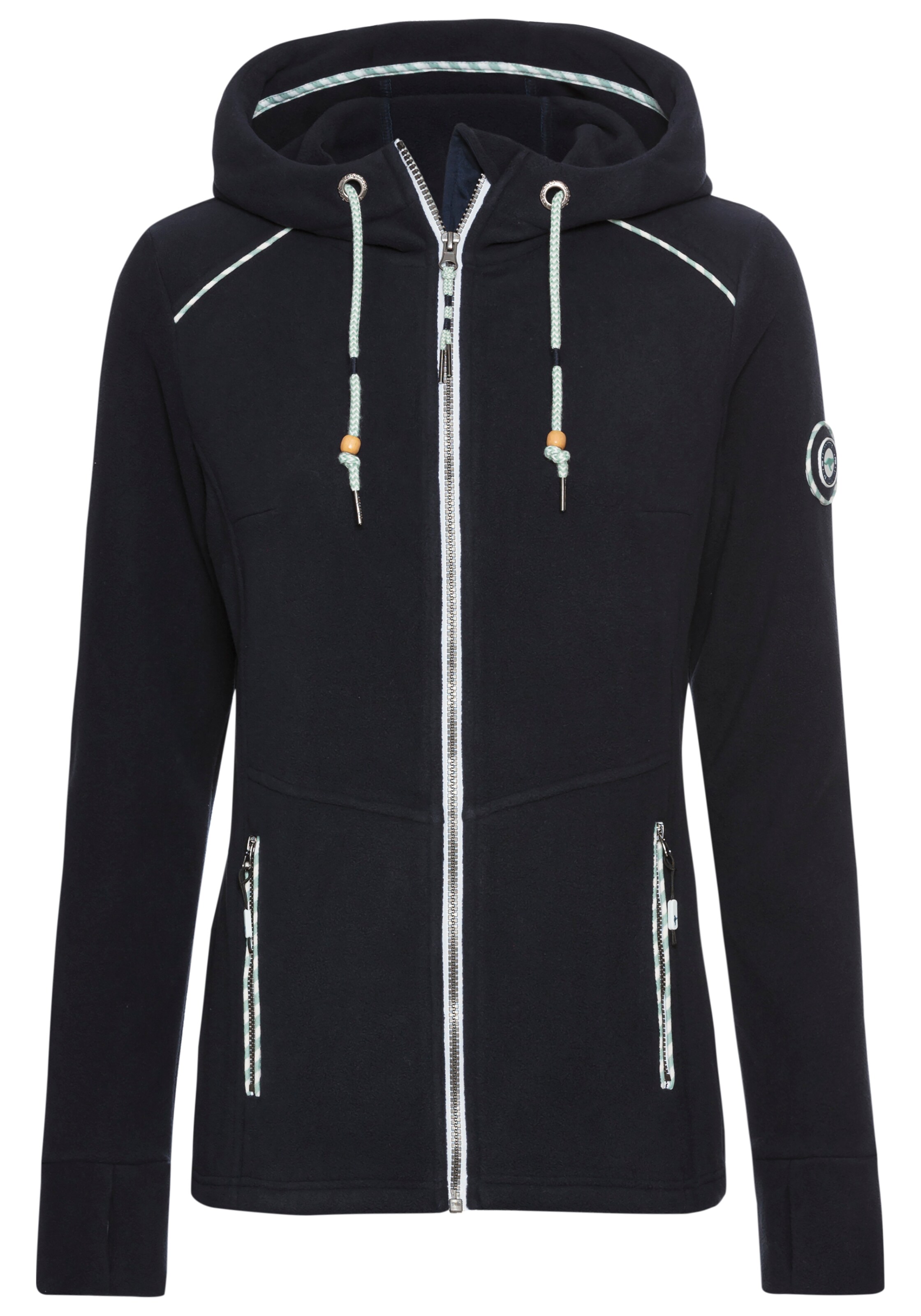 KangaROOS Fleece Jacket in Blue: front