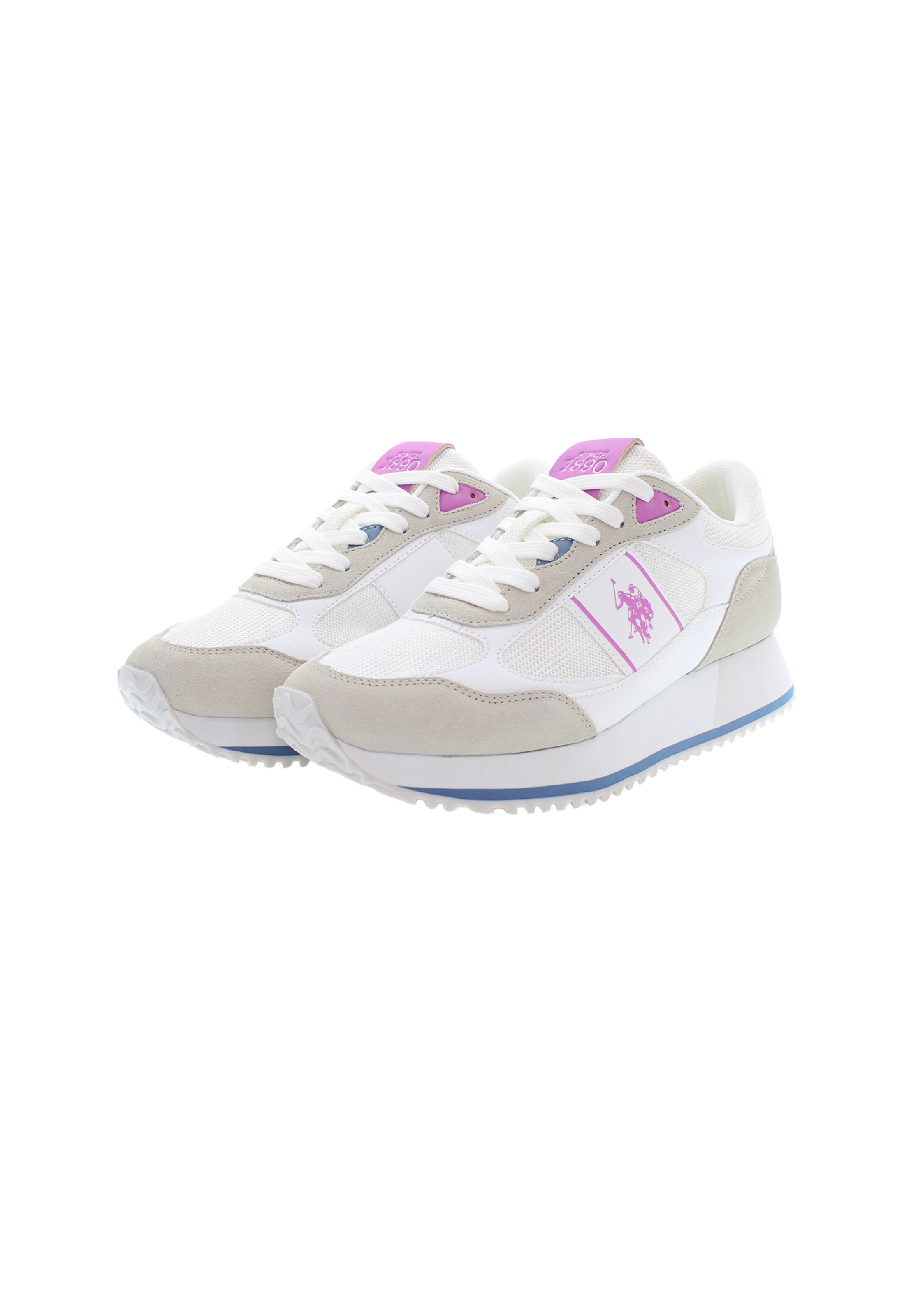 U.S. POLO ASSN. Sneakers laag in Wit