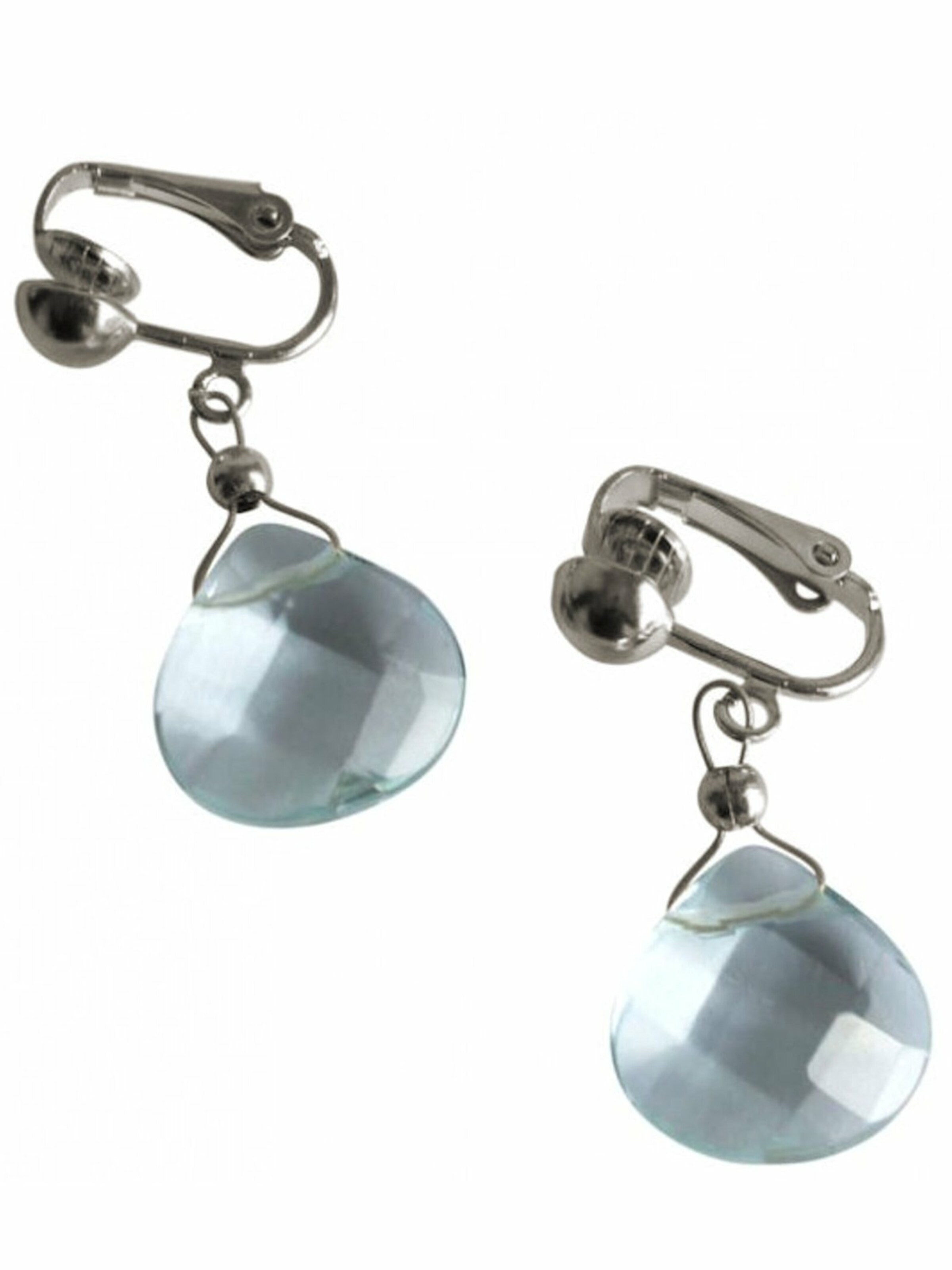 Gemshine Earrings in Silver: front