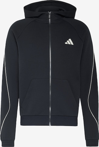 ADIDAS SPORTSWEAR Bluza rozpinana sportowa 'Stadium' w kolorze czarny: przód