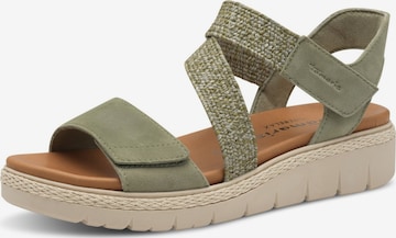 Tamaris Sandals in Green: front