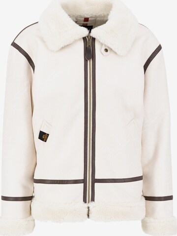 Veste d’hiver ALPHA INDUSTRIES en blanc : devant