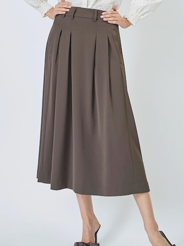 Gonna 'Anya' di co'couture in marrone: frontale