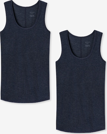 SCHIESSER Tanktop 'Personal Fit' in Blau: predná strana