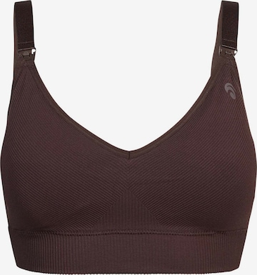 OCEANSAPART Bustier Still-BH 'Mila' in Braun: Vorderseite
