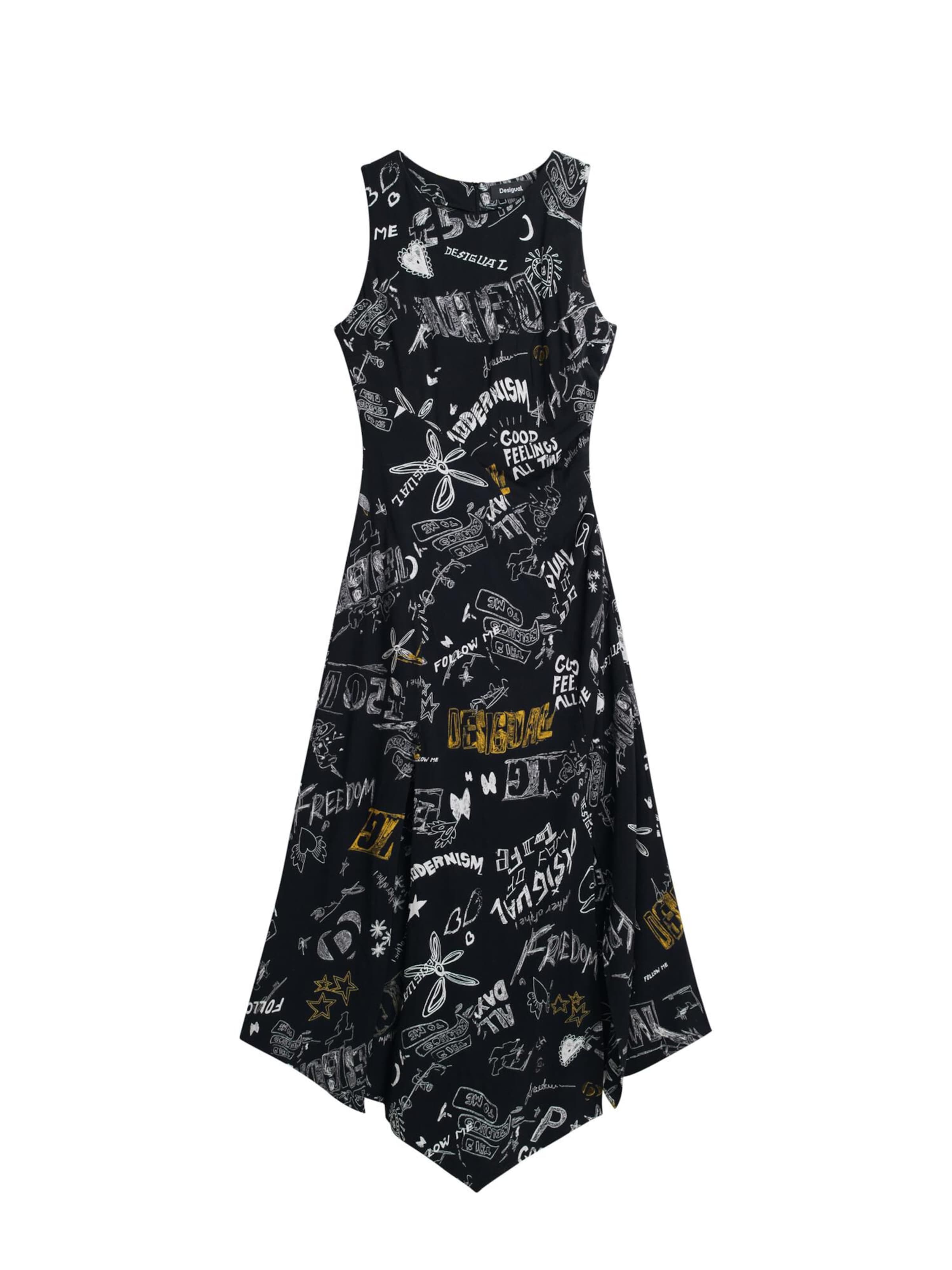 Desigual Obleka | črna barva: sprednja stran