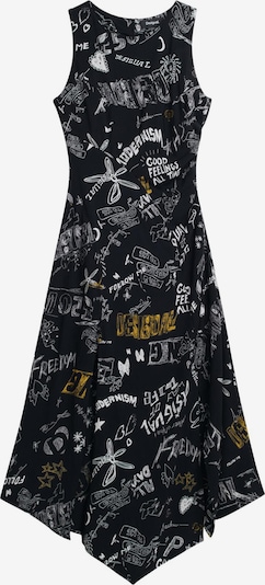 Desigual Haljina u žuta / crna / bijela, Pregled proizvoda