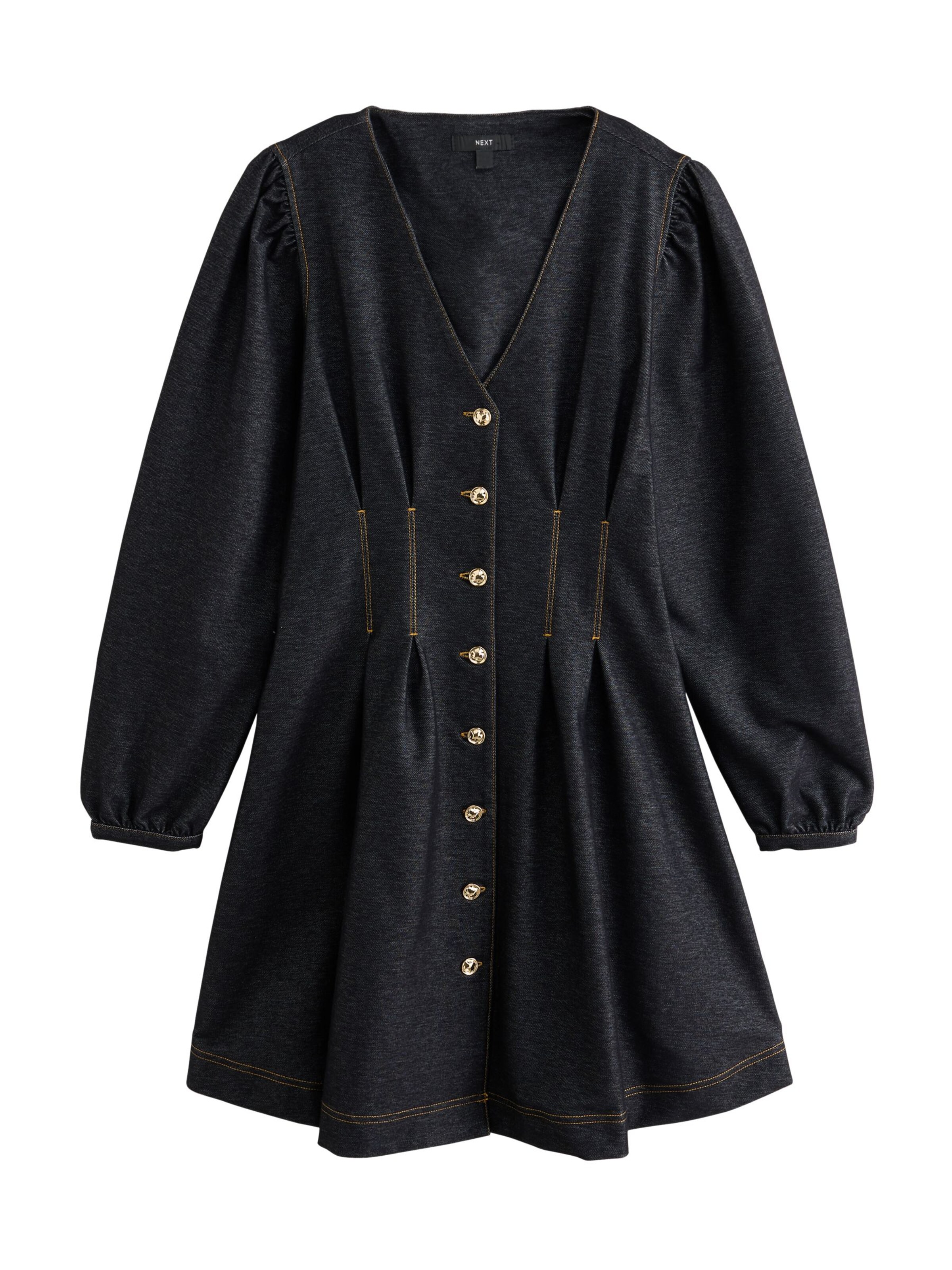 Next Robe en 34 en noir denim, Vue avec produit