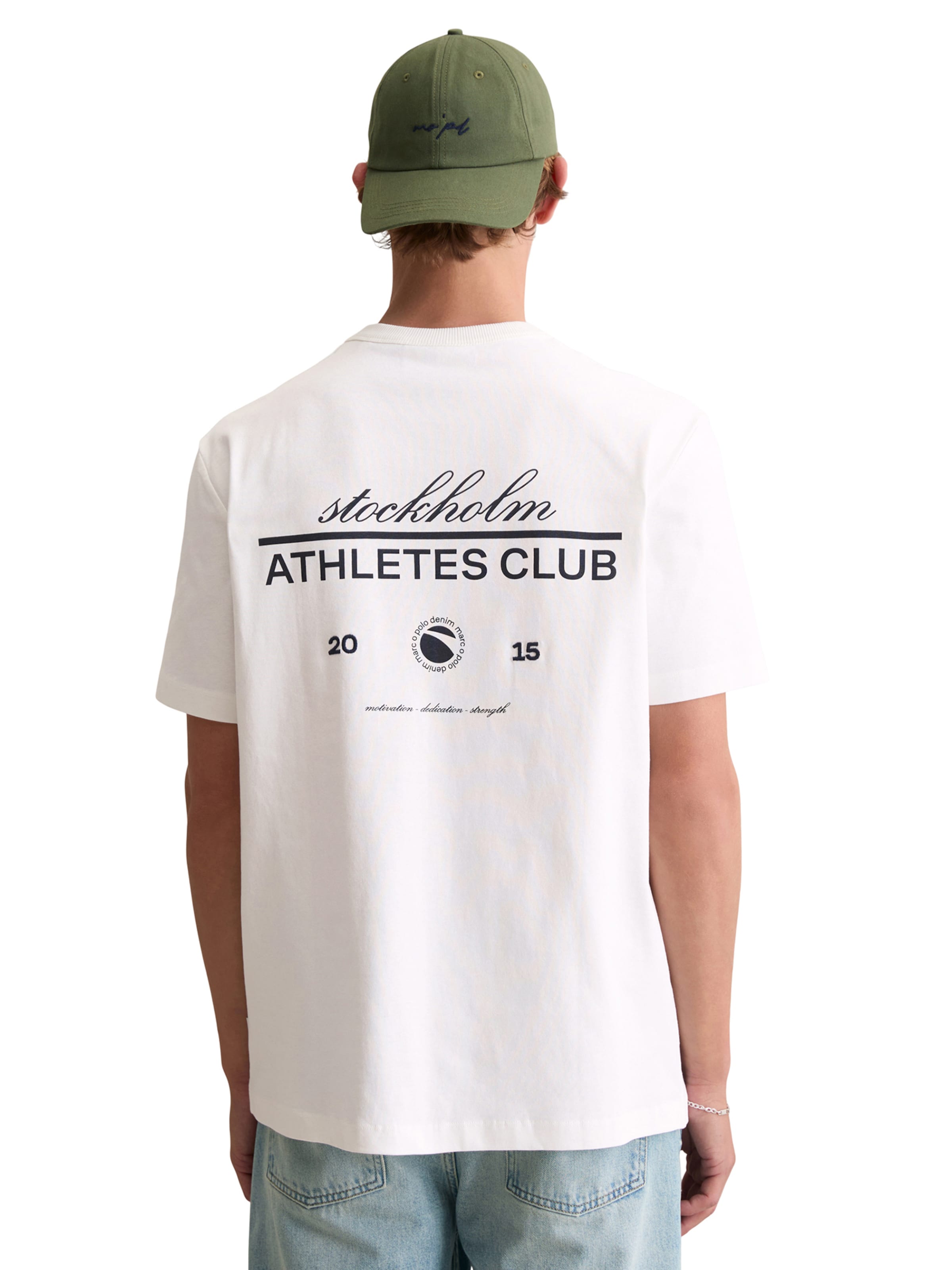 T-Shirt Marc O'Polo DENIM en blanc : devant