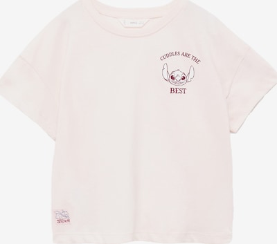 MANGO KIDS Majica 'STIBEST' veličine 116 u roza / burgund / bijela, Pregled proizvoda
