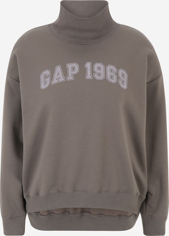 Gap Petite Sweatshirt in Brown: front