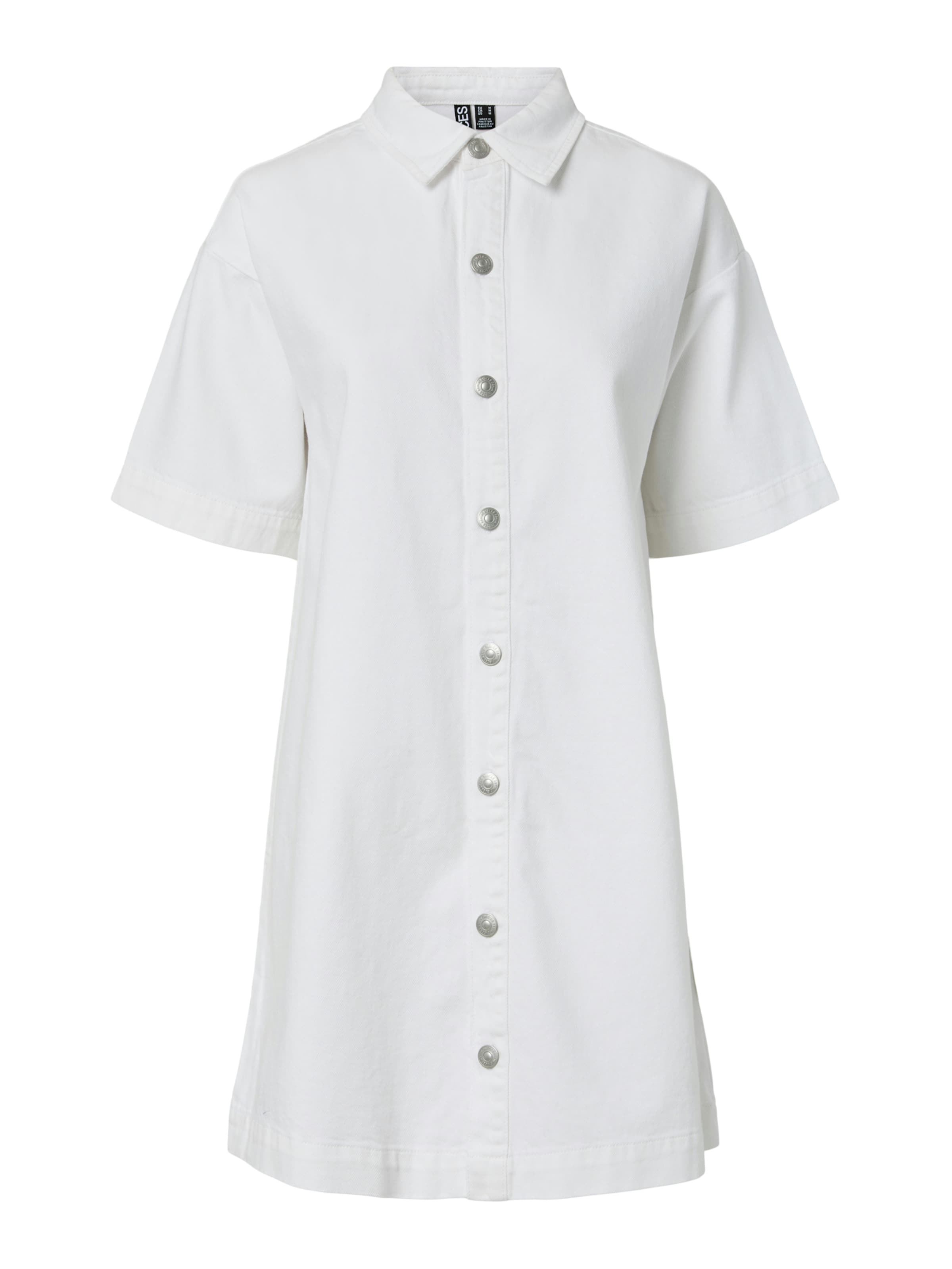 PIECES Μπλουζοφόρεμα 'PCSKY' σε λευκό: μπροστά