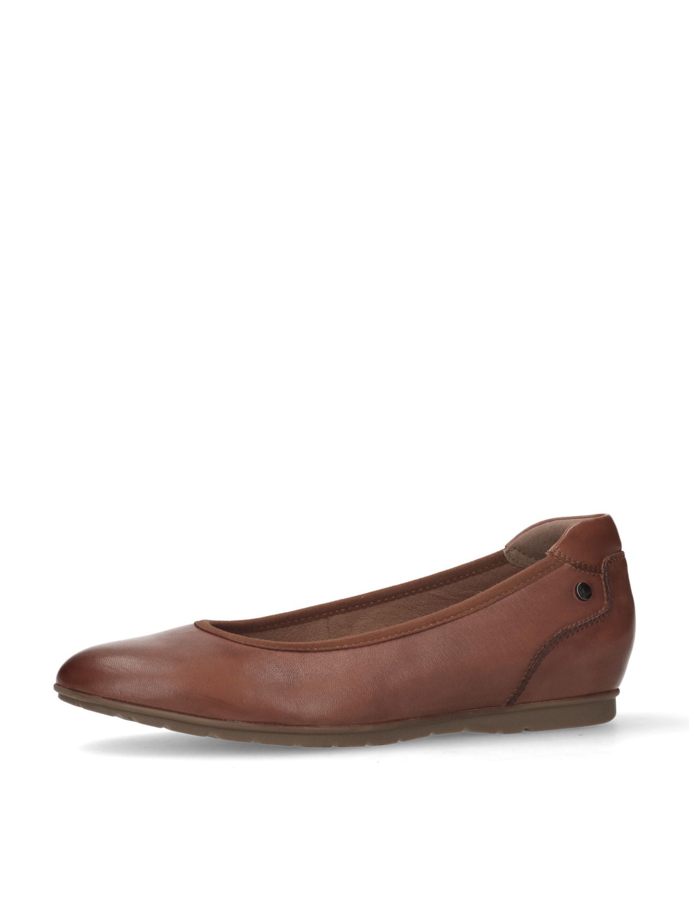 MANFIELD Ballet Flats in Brown: front