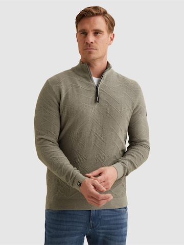 VANGUARD Pullover 'Pullover with half-zip and allover texture'‌‌‌‌‌‌‌‌‌‌ in Grün