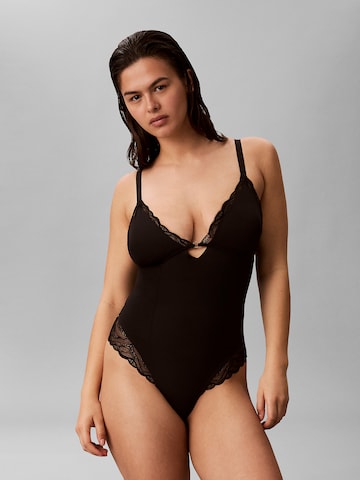 Calvin Klein Shapingbody in Zwart: voorkant
