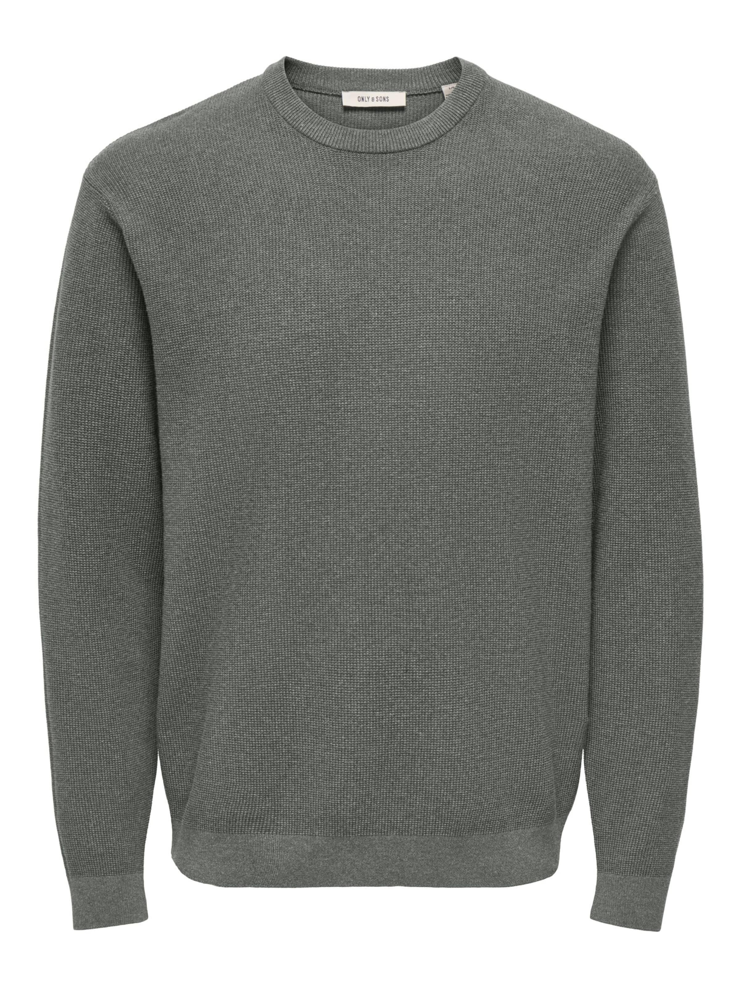 Only & Sons Pullover i M i grå, Produktvisning