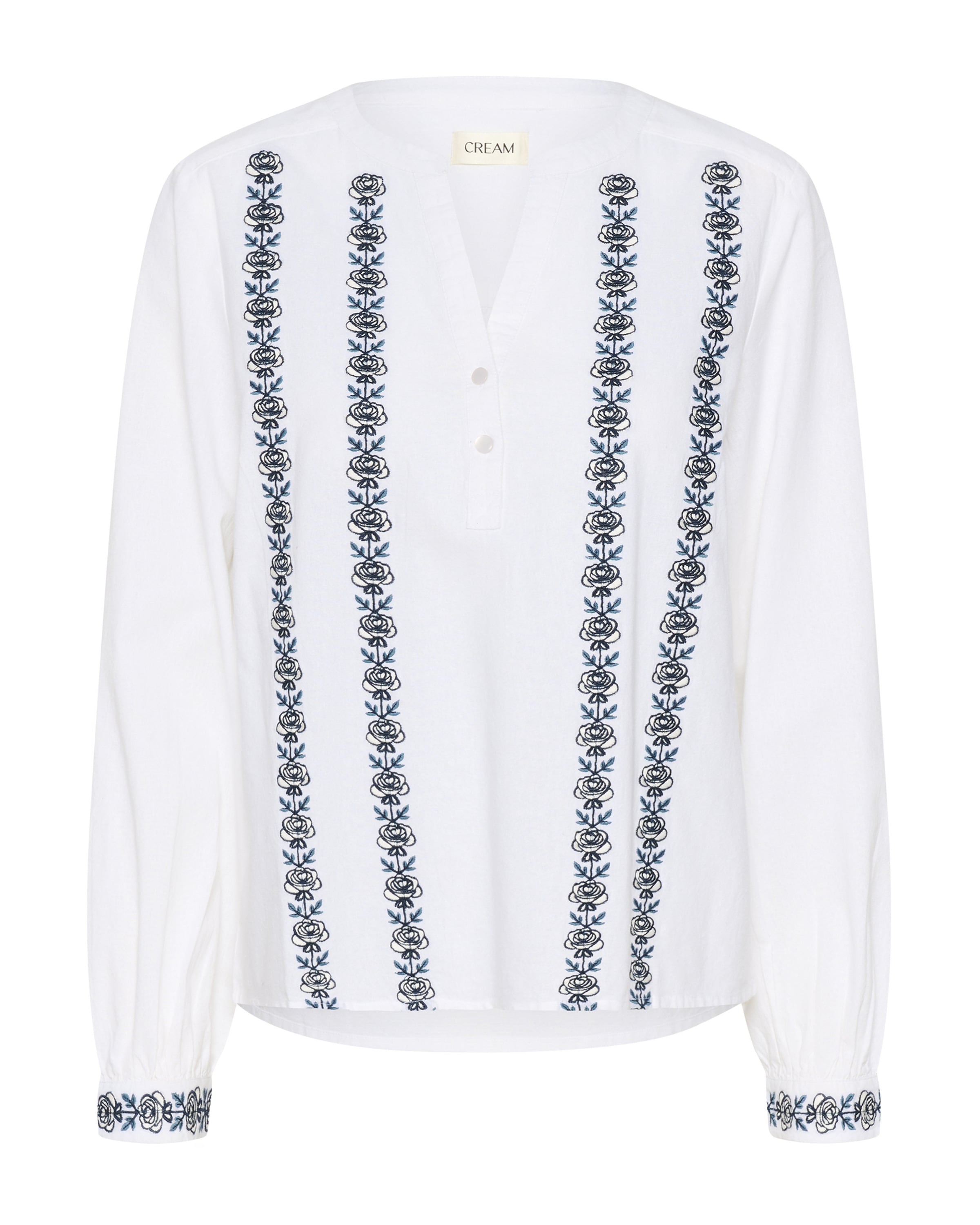 Cream Bluse 'CRTiana' i sort / hvid, Produktvisning