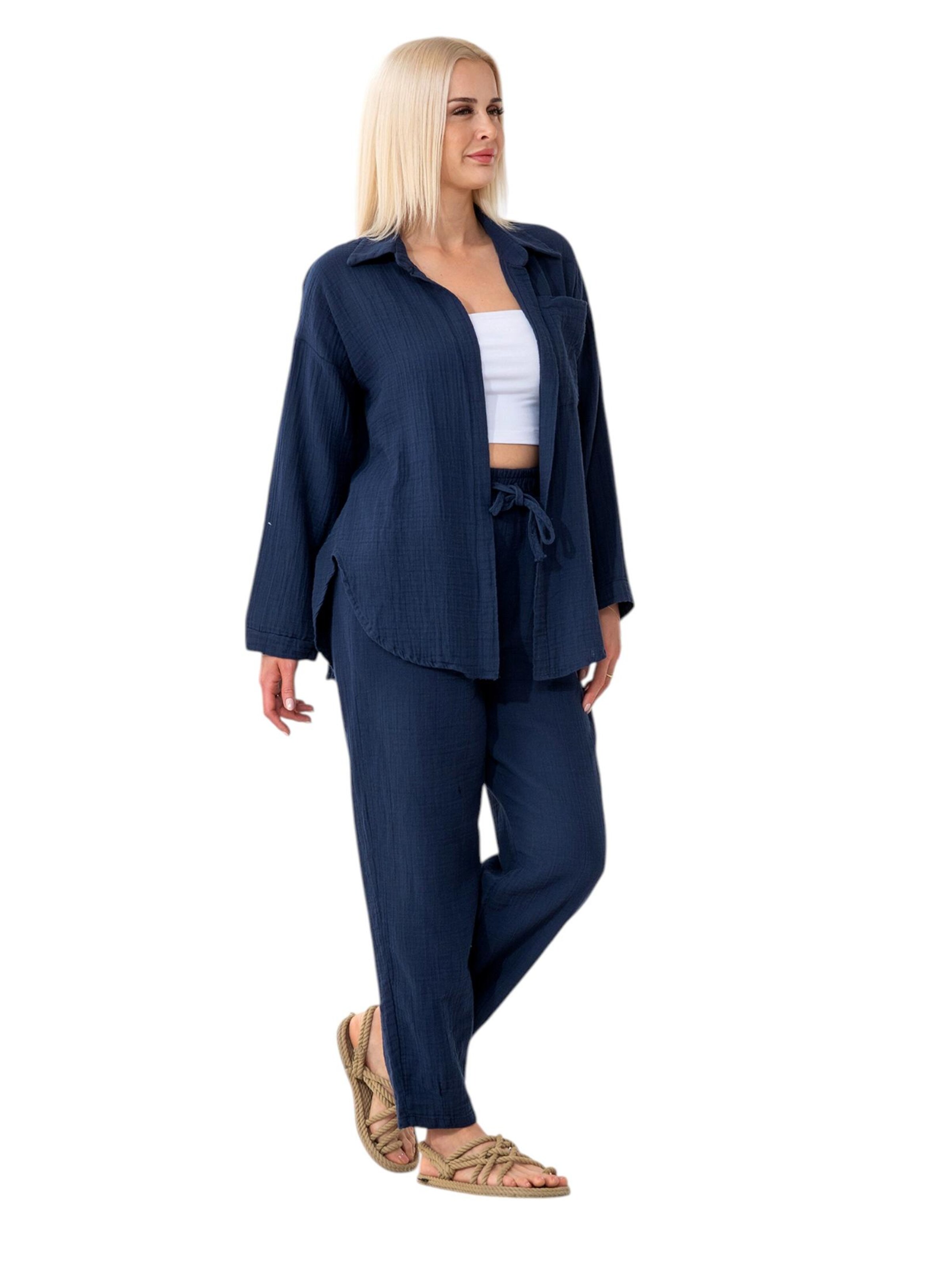 WENOR - Blusa 'NALYA' en azul