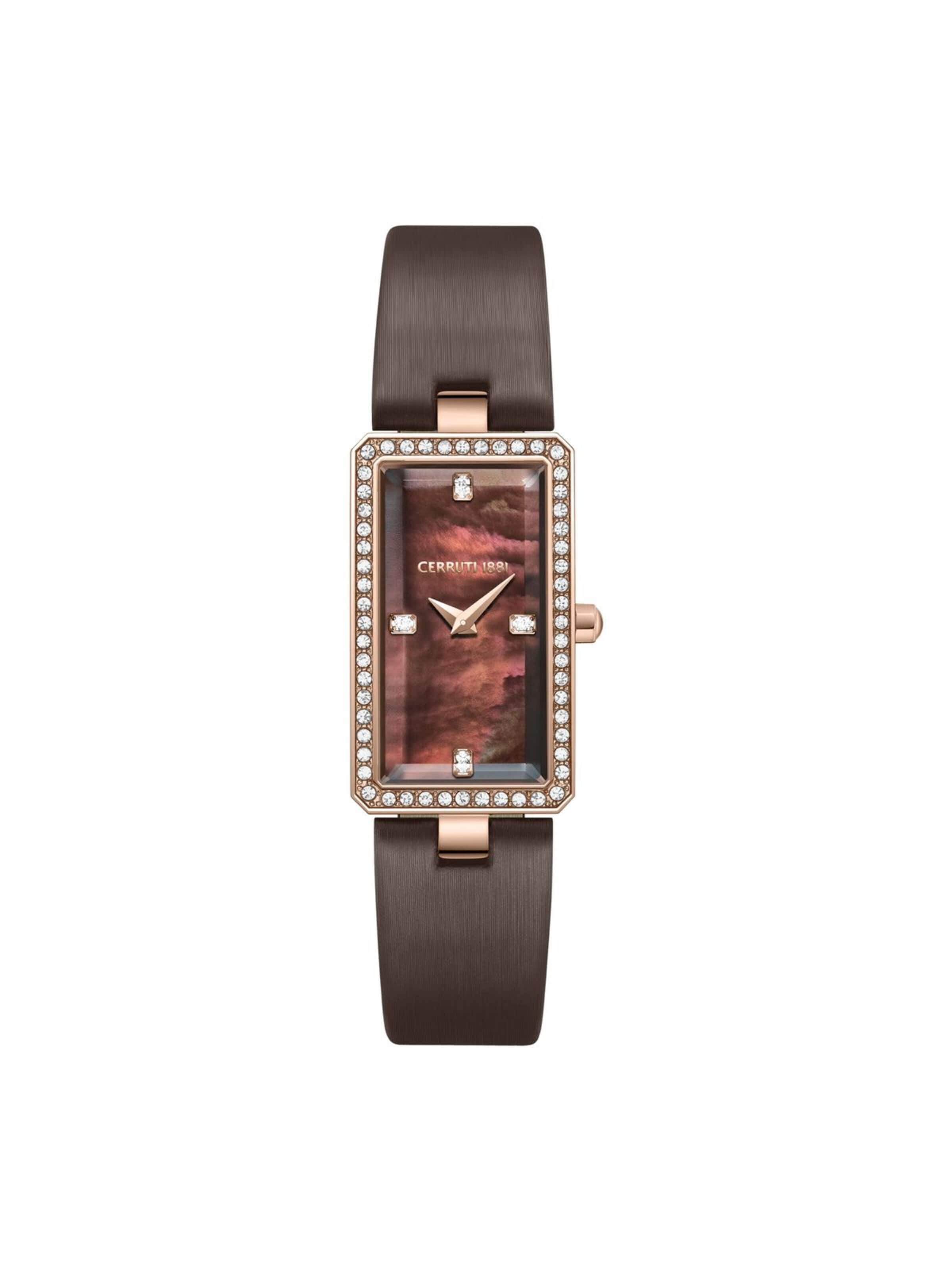 CERRUTI 1881 Analoguhr 'Watch Vallucciole'‌‌‌‌‌‌ in Rot: Vorderseite